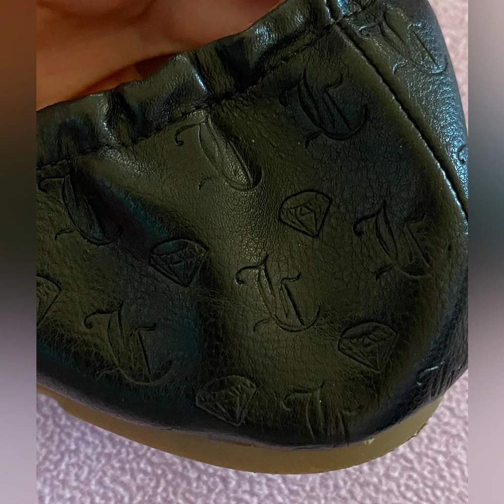 Juicy Couture Black Flats with Gold Accents - Picture 6 of 12